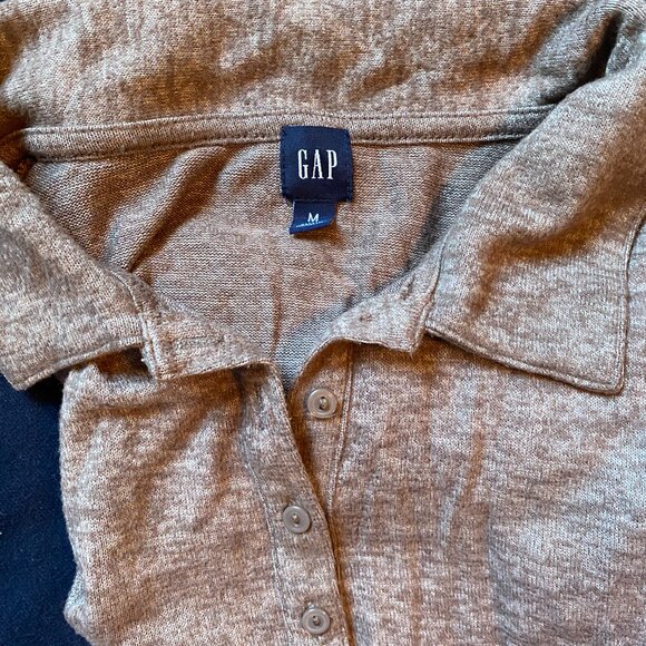 GAP Med Brown collared sweater - Picture 4 of 4